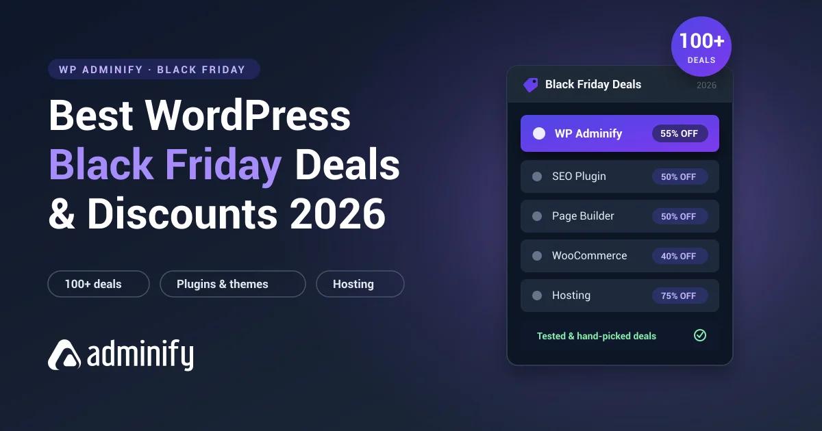 Best WordPress Black Friday deals and discounts 2026 — 100+ plugin, theme and hosting offers
