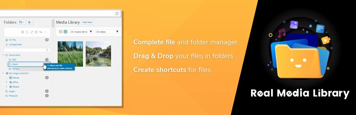 Real Media Library WordPress plugin banner