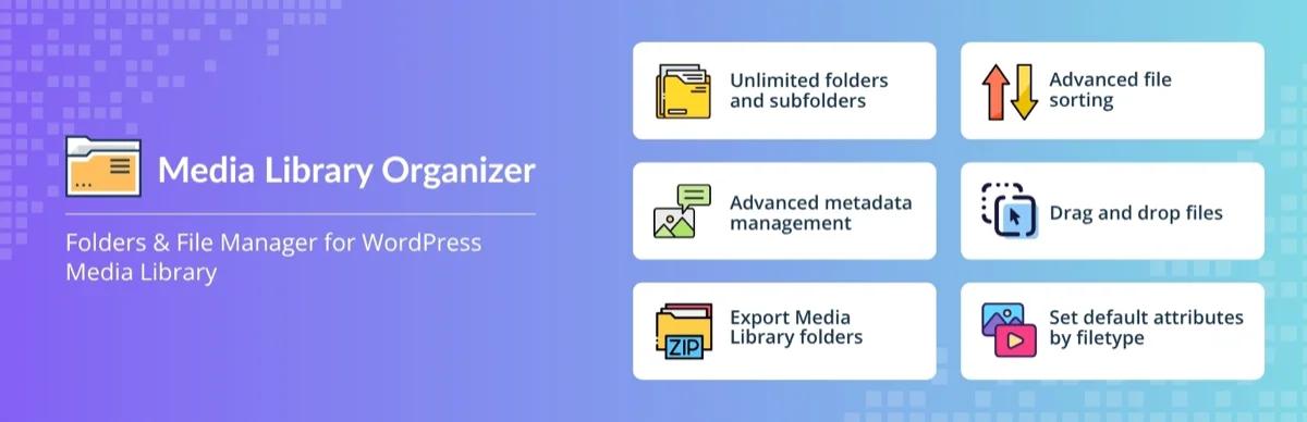 Media Library Organizer WordPress plugin banner