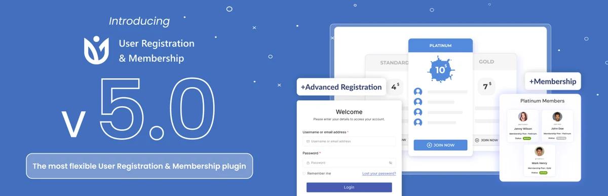 User Registration and Membership WordPress plugin banner