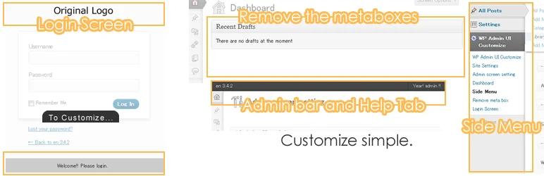WP Admin UI Customize free WordPress backend customizer banner