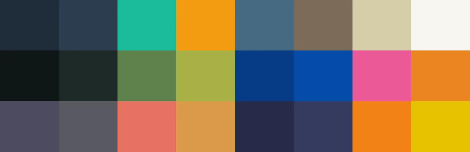 Admin Color Schemes plugin banner showing WordPress admin color palettes