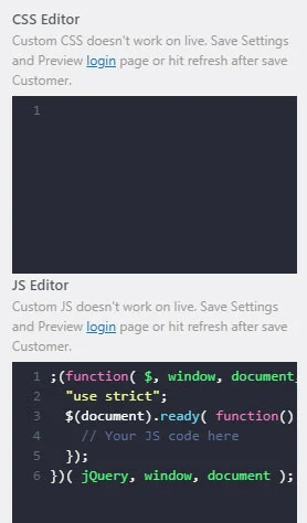 CSS and JS Editor for WordPress login page customizer