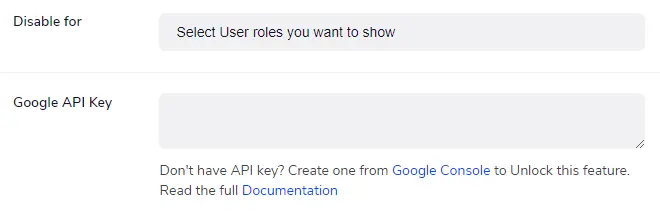 Google PageSpeed API Key for WP Adminify
