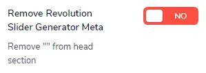 Remove Revolution Slider Generator Meta