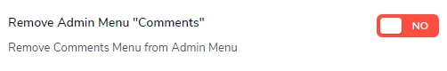 remove admin menu comments icon