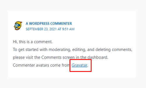 remove comment text area link